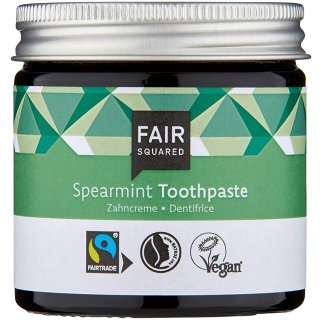 fair squared spearmint toothpaste fluoride free vegan