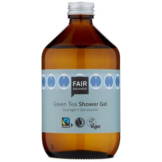 fair squared green tea shower gel zero waste