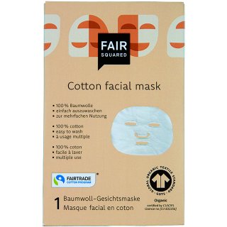 fair squared cotton face mask re usable waste free