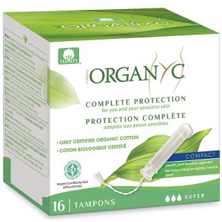 organyc compact applicator tampon super organic cotton