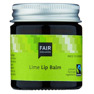 fair squared lime lip balm fair trade vegan natural
