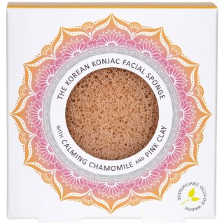 the konjac sponge co facial sponge chamomile pink clay