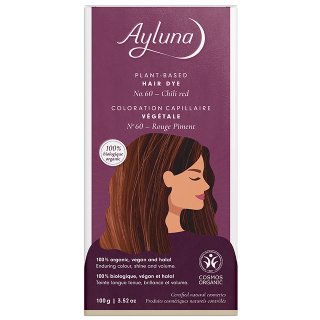 ayluna plant based hair dye chili red natural and organic