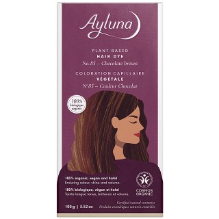 ayluna plant based hair dye chocolate brown vegan organic