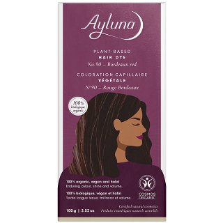 ayluna plant based hair dye bordeaux red red hair dye organic
