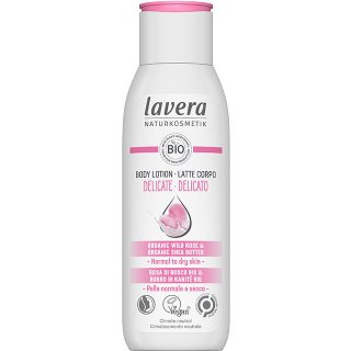 lavera organic body lotion wild rose shea butter organic wild rose