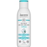 lavera basis sensitive express body lotion normal skin vegan