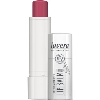 lavera tinted lip balm pink smoothie organic lip balm natural