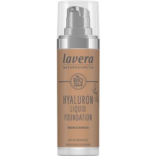 lavera hyaluron liquid foundation warm almond natural foundation