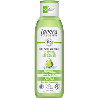lavera refreshing body wash lime shower gel organic body wash
