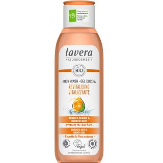 lavera revitalising body wash organic body wash orange and mint