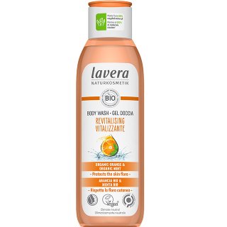 lavera revitalising body wash organic body wash orange and mint