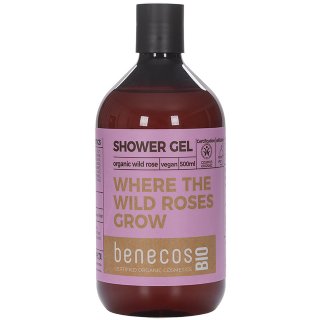 benecos bio where the wild roses grow shower gel body wash