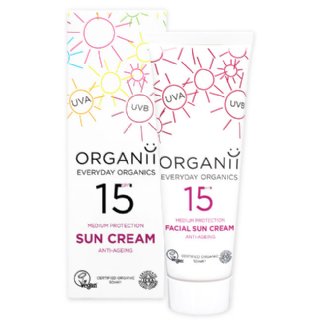organii organic facial sun cream spf15
