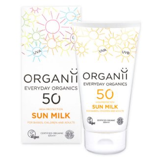 organii organic sun milk spf50