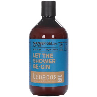 benecos bio 2in1 gin body hair shower gel hair body