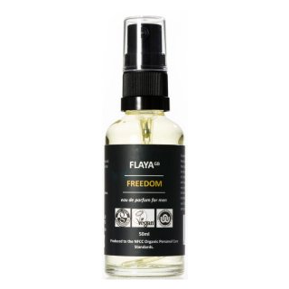 flaya male fragrance freedom eau de parfum organic vegan