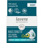 lavera anti ageing night cream with q10 basis sensitive