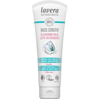 lavera basis sensitiv cleansing milk organic face cleanser vegan