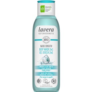 lavera basis sensitiv 2 in1 hair and body wash organic