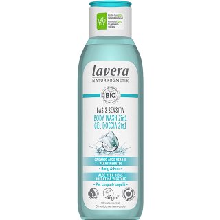lavera basis sensitiv 2 in1 hair and body wash organic