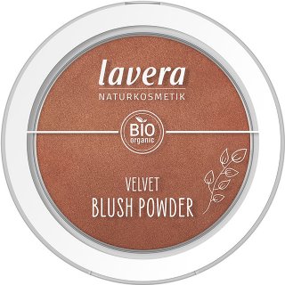lavera velvet blush powder cashmere brown organic blusher