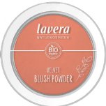 lavera velvet blush powder rosy peach organic