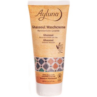 ayluna ghassoul cleansing cream hair body wash organic