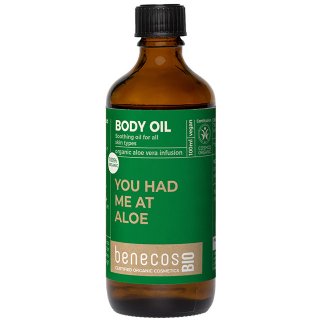benecos bio body oil aloe vera infused organic aloe vera