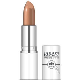 lavera cream glow lipstick golden ochre tan lipstick organic