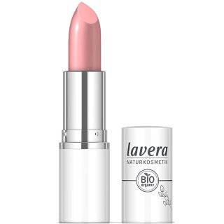 lavera cream glow lipstick peony pink lipstick organic vegan