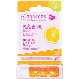 benecos natural lip balm orange fruit lip balms