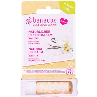 benecos natural lip balm vanilla lip balm vegan