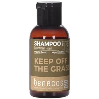 benecos bio shampoo hemp mini travel size organic shampoo