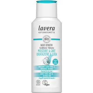 lavera conditioner moisture and care basis sensitive hair conditioner