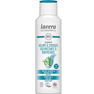 lavera volume and strength organic shampoo fine hair