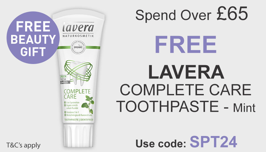 All Natural Me Spend Over 65 and Get a Free Lavera Complete Care Toothpaste. Use Code: SPT24 at checkout