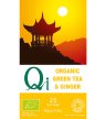 Qi Teas Organic Green Tea & Ginger Organic Tea Natural