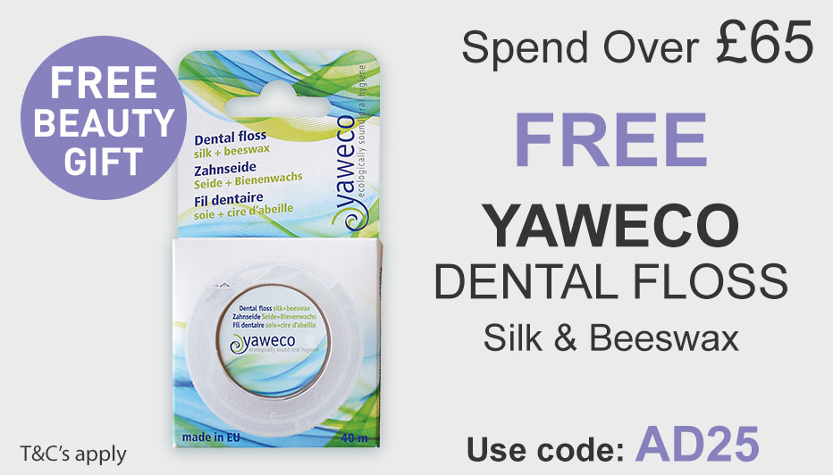 All Natural Me Spend Over £65 and Get a Free Yaweco dental floss, use code AD25 at checkout.