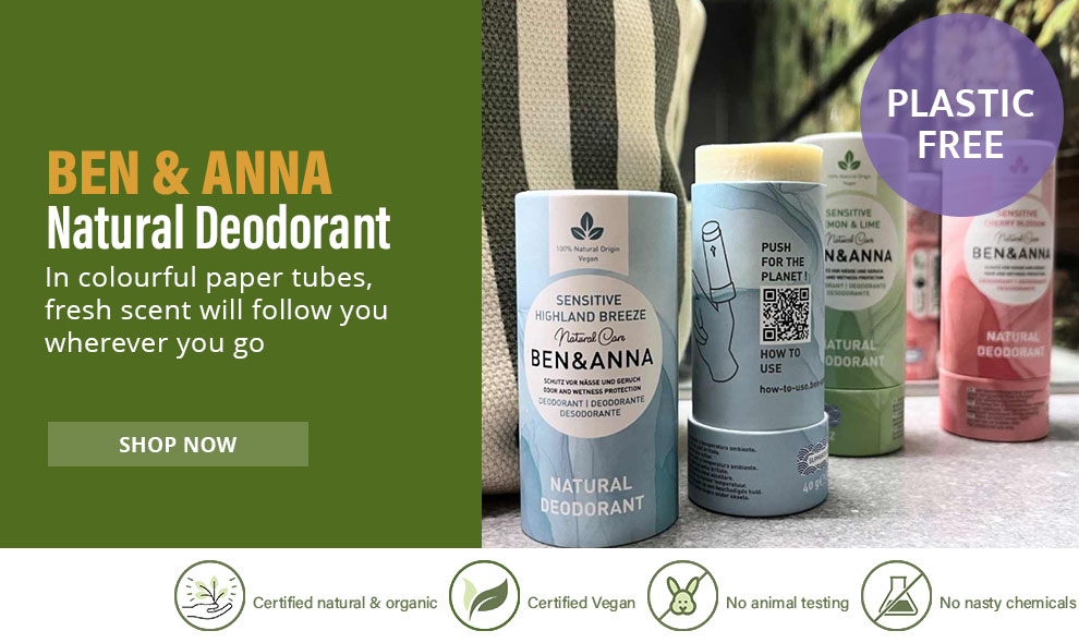 All Natural Me - Plastic FREE - BEN & ANNA Natural Deodorant