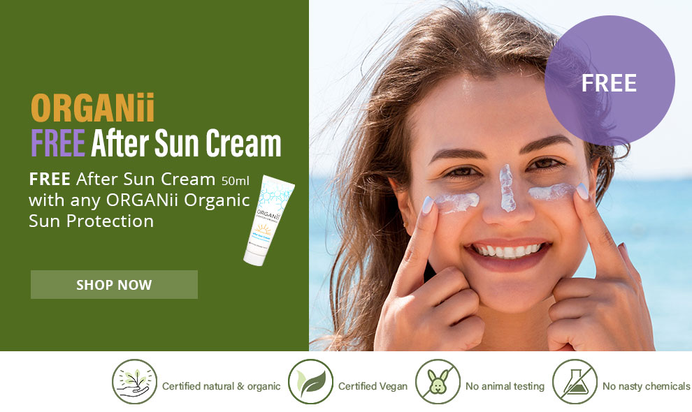 All Natural Me - FREE Travel Size After Sun with ORGANii Sun Protection