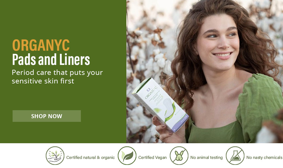 ORGANYC NEW 100% Organic Cotton Nappy Liners and Home Maternity Pads for new mum!