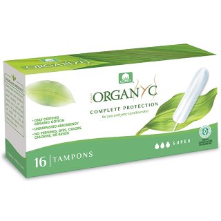 organyc organic cotton tampons super