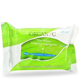 organyc intimate wet wipes