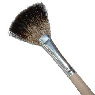 kost kamm fan shaped brush soft bristle